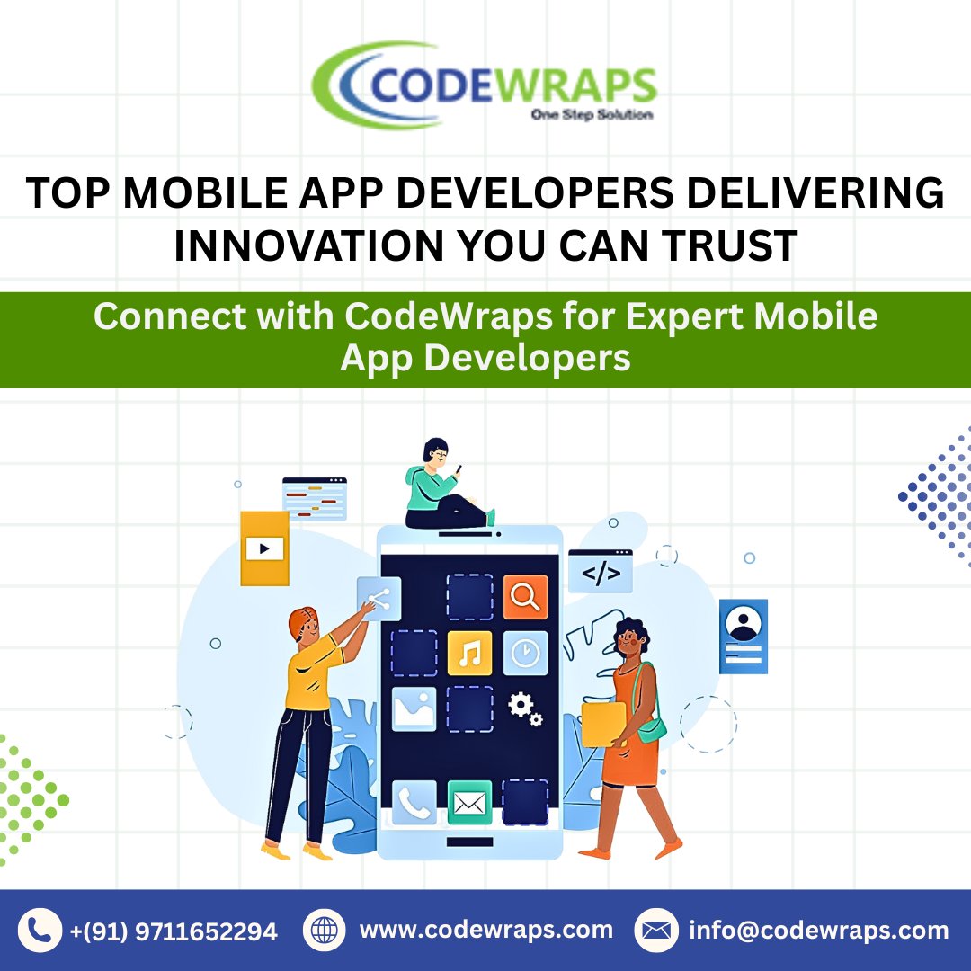 codewraps_it's tweet image. Build Smarter, Faster &amp;amp; More Innovative Mobile Apps!
Partner with CodeWraps—where expert developers bring your ideas to life with reliable, high-quality mobile app solutions you can trust.

🌐 codewraps.com/hire-mobile-ap…

#CodeWraps #MobileAppDevelopment #AppDevelopers