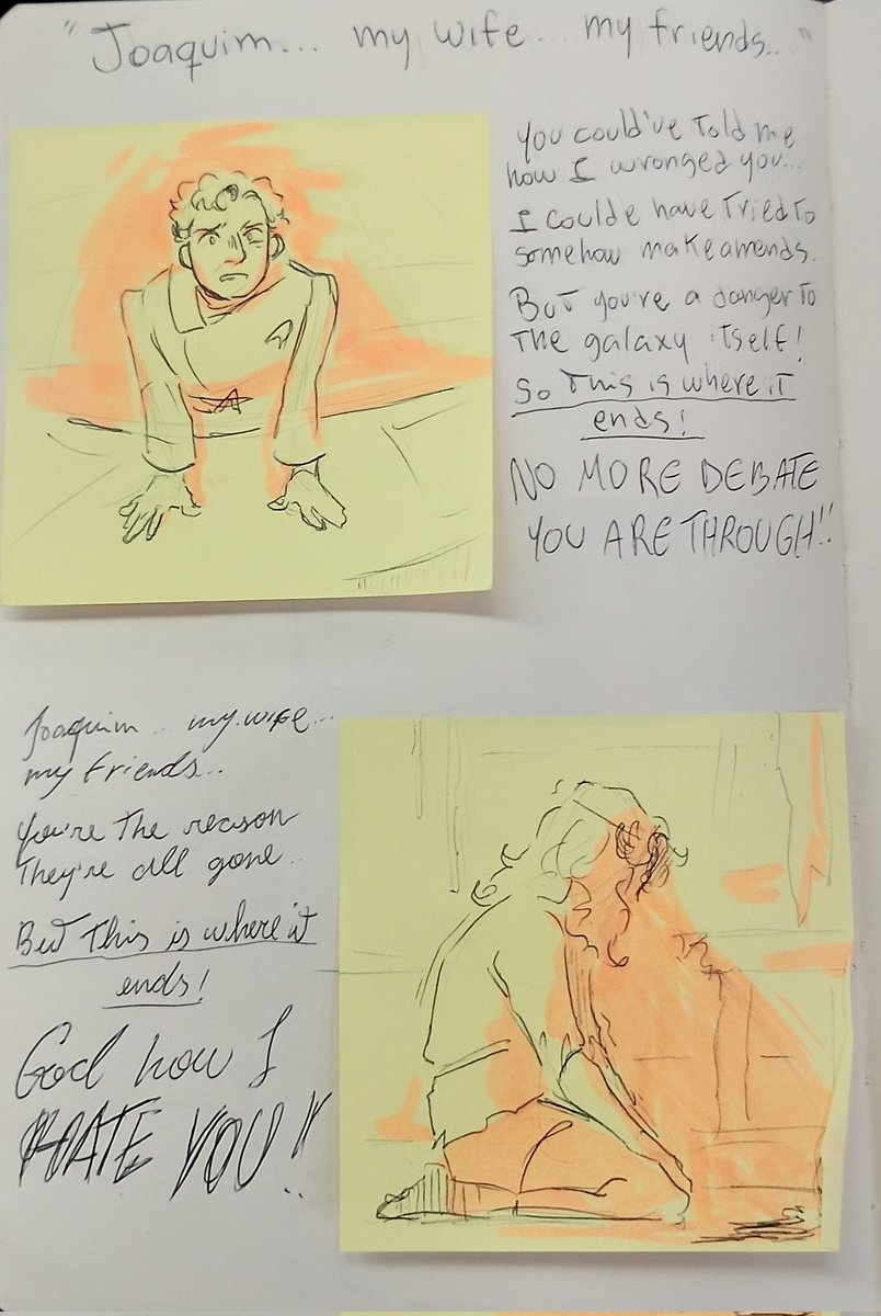 Now a hot topic: the fanart I make on my sketchbook of <a href="/KhanTheMusical/">KHAN!!! The Musical! A Parody Trek-tacular</a>  

(Go listen to it NOW !!!)