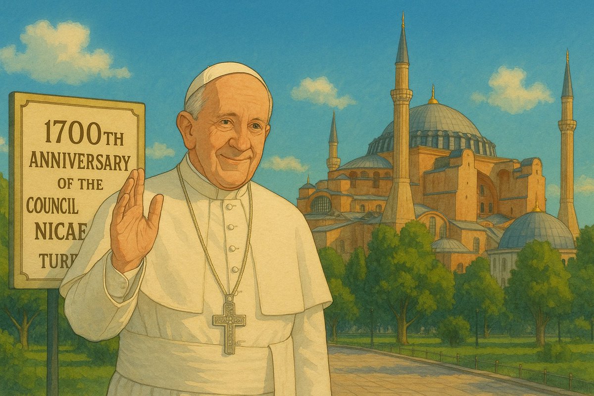 M.S. 325 yılında İznik’te toplanan Hıristiyan konsülün 1700. dönüm yılı nedeniyle Türkiye’ye gelen Papa 14. Leo İznik’teki anma toplantısına katılacak. Yeni seçilen #Papa'nın ilk ziyaretini Türkiye’ye yapması da çok manidar değil midir?