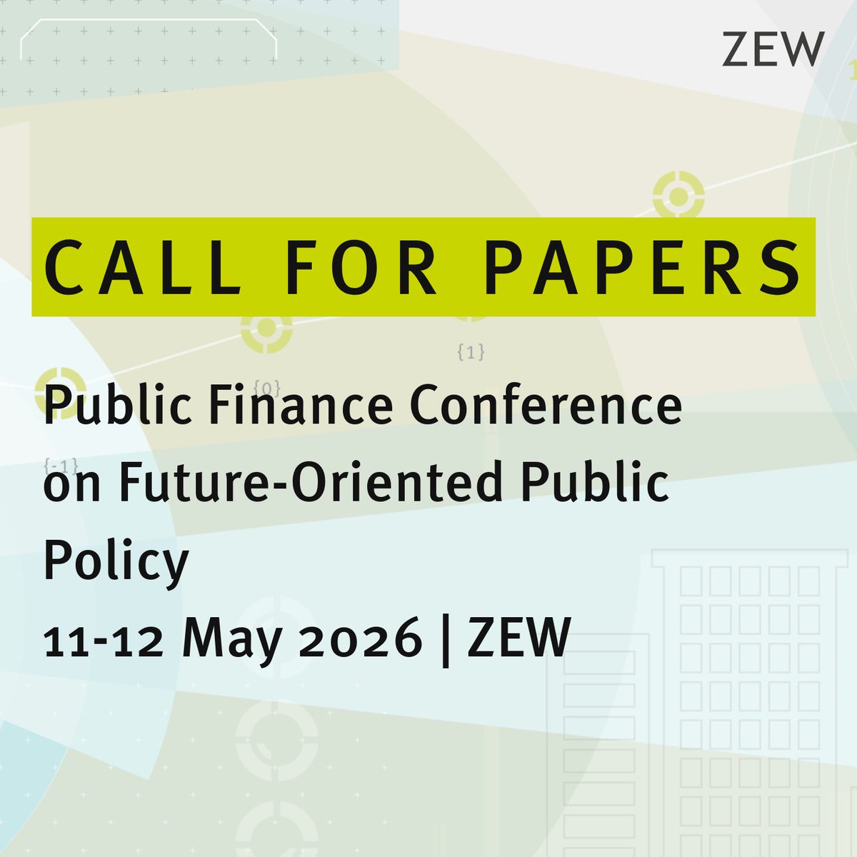 zew_en's tweet image. 📣#CallforPapers: Public Finance Conference on Future-Oriented Public Policy
Keynotes: Alessia Russo (University of Padua) &amp;amp; Roel Beetsma (University of Amsterdam)
 🗓️11-12 May 2026 at #ZEW Mannheim
Submission Deadline: 15 February 2026
📖More information: zew.de/VA4814-1/?twt=1