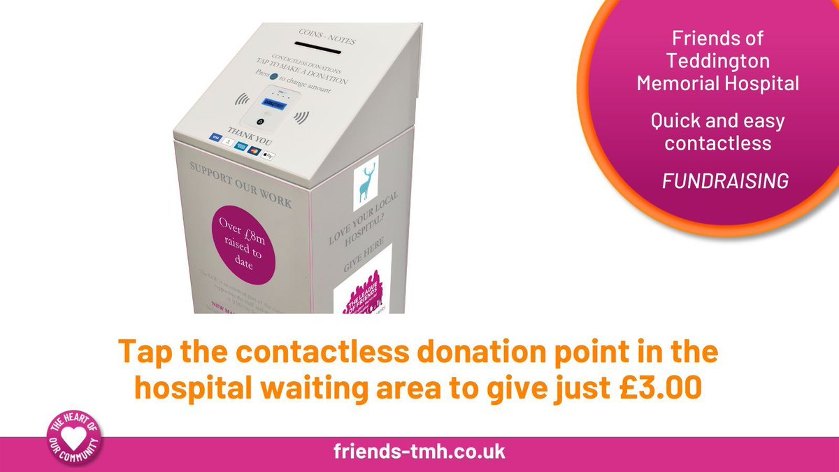 Fun Fact Friday: The Friends have raised over £8 million since 1954! (And still going strong) 😉. Want to make it more? Donate at friends-tmh.co.uk or tap the contactless unit at the hospital's UTC. #FunFact #DidYouKnow #FriendsOfTMH