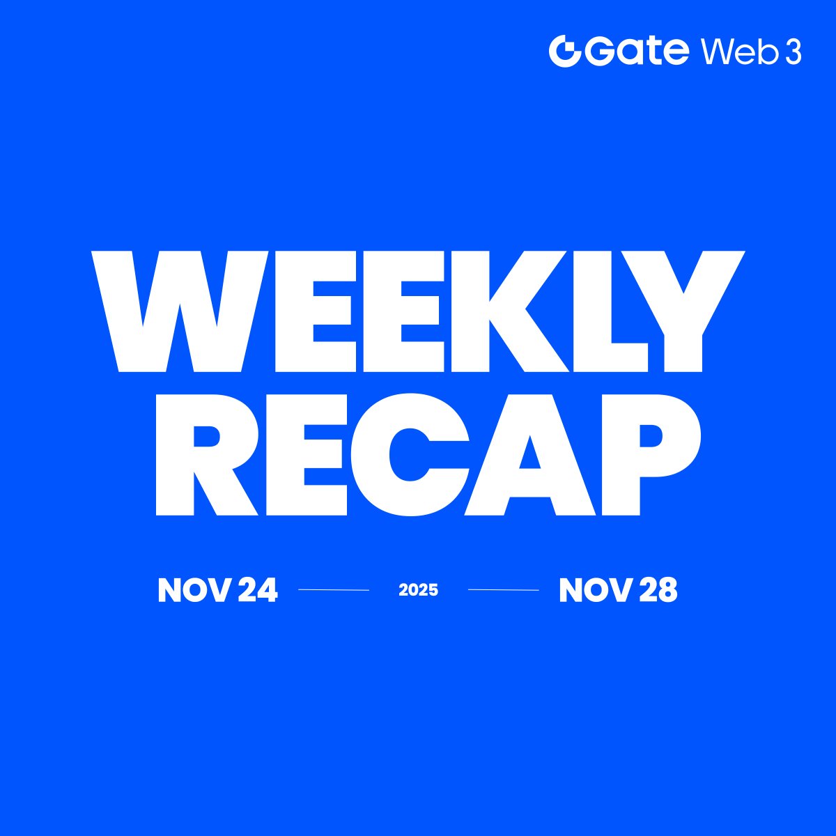 GateWeb3_HQ's tweet image. 🚀 The Gate Web3 Weekly Recap Nov 24 – 27
 
🔹 BountyDrop
Kvants Airdrop — Share $15,000 KVAI Points
GOOD Airdrop — Share 10,000,000 GOOD
PerpStock Airdrop — Share $10,000 STOCK

🔹 Meme Go Updates
ROI Master Challenge — Win up to $1,000 by maximizing ROI
SOL Dip Protection— Up…