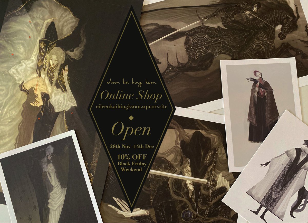 My Online Shop is Now Open for Xmas &amp; US Shipping again with a 10% OFF Black Friday Sale this Weekend Only! 🦇🖤🎄🎁 (Discount applied at checkout)

My shop will be open 28th Nov-14th Dec. It’ll close 14th Dec 23:59 GMT &amp; will only be open again next year. Thank you so much! 🖤🎁