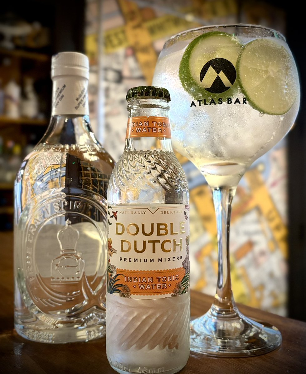 G I N  O F  T H E  W E E K 🍸

It's Friday, so it's time for a new #offer..

<a href="/McQueenGin/">McQueen Gin</a> Dry #Gin &amp; <a href="/DoubleDutchMix/">Double Dutch Drinks</a> . Special price for one week only, £5 singles &amp; £7 doubles! 🥳

Get it whilst you can #Manchester <a href="/TheAtlasBar/">Atlas Bar</a> , once it's gone, it's gone🍸#TGIF