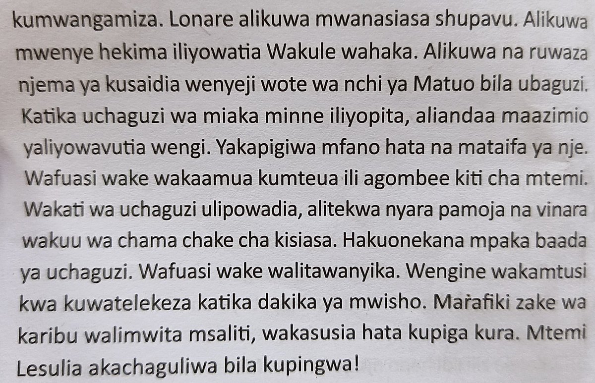 Mwalimu Reuben Kigame, PhD tweet media
