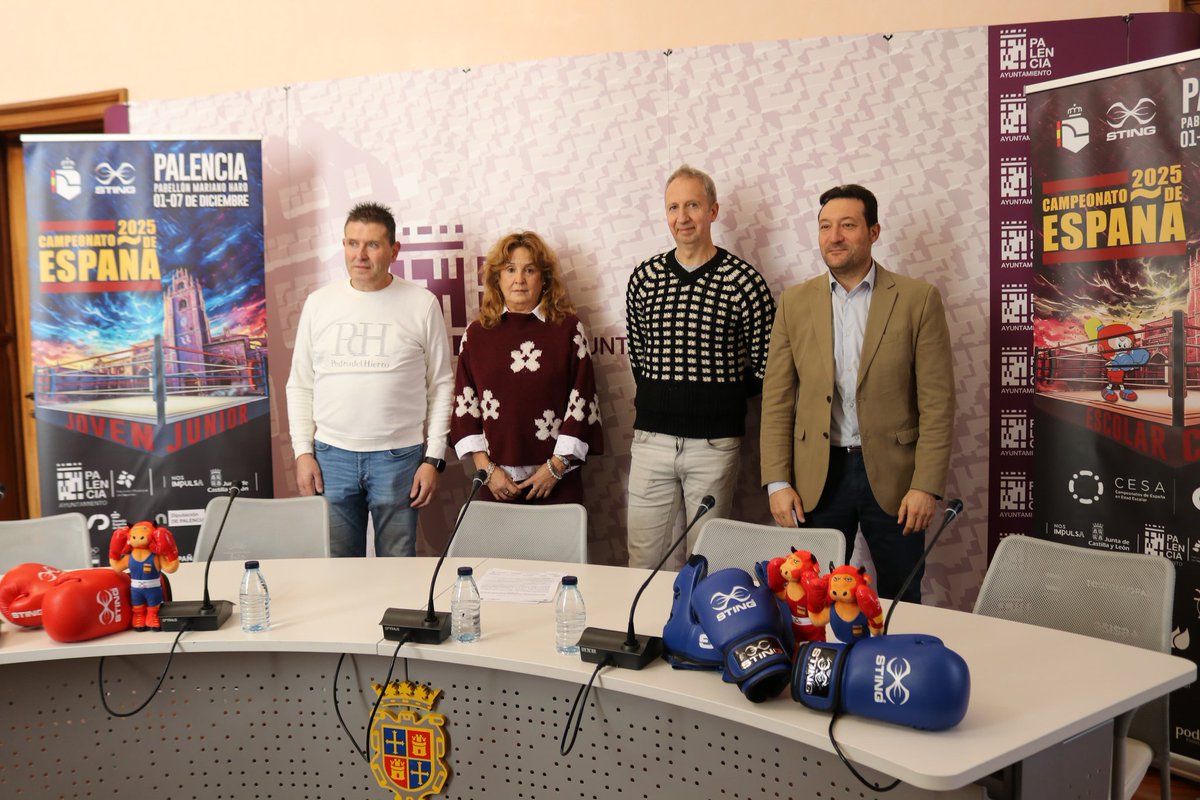 🥊#Palencia acogerá los #campeonatosdeEspaña de #boxeo Joven, Junior y Escolar, del 2 al 7 de diciembre en el Pabellón Mariano Haro, con la participación de más de 500 #deportistas. ℹ👇
aytopalencia.es/noticia/palenc…