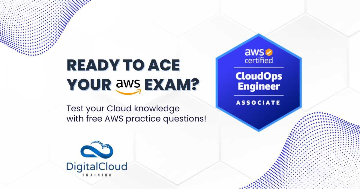nealkdavis's tweet image. ⏰ Need a quick practice session for the AWS CloudOps Engineer Associate exam?

Test your knowledge with our free sample questions – no sign-up required! 📚💯

Access our free practice questions here! 👉 digitalcloud.training/aws-sysops-adm…

#AWSCloudOps