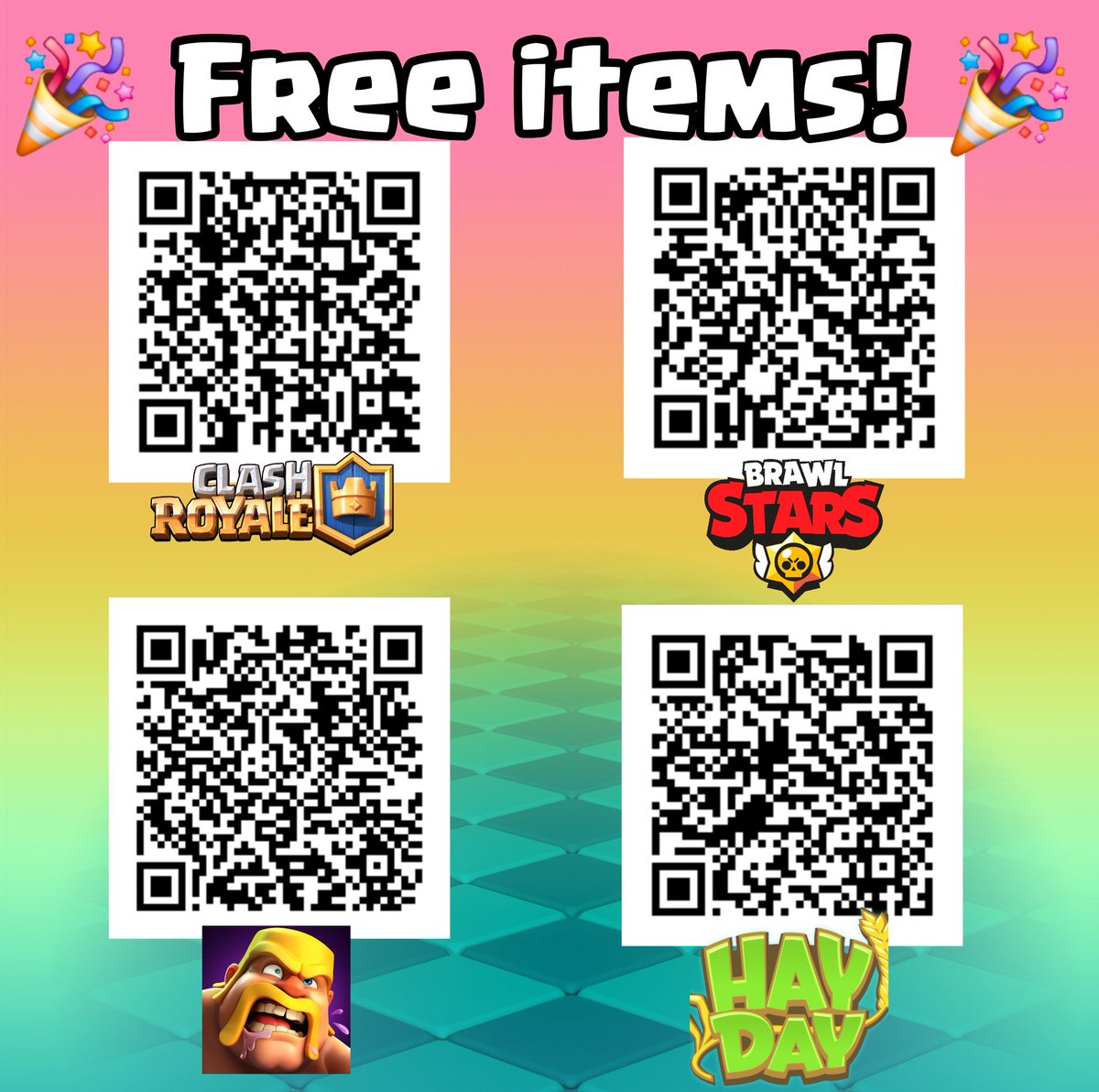 raf_the_king_'s tweet photo. Free items for all Supercell games! 🥳
Make sure to claim them all, also if you use my link you support me as a supercell creator for future giveaways! 😊

https://t.co/chOn8HCGlV

https://t.co/RJcXLlbU8g

https://t.co/FoD6C0BiDE

https://t.co/8thYlYEMYf https://t.co/fmW0Bb1vup