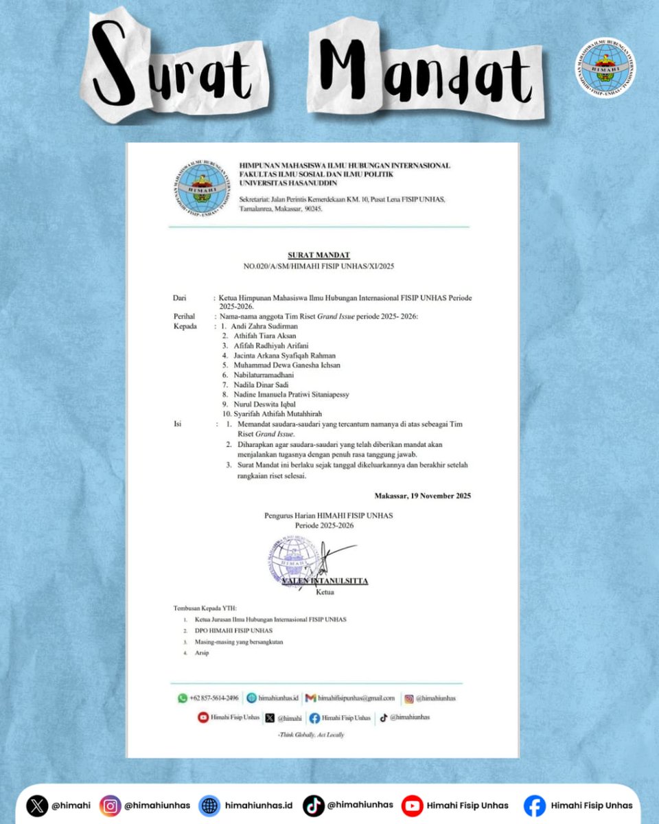 HIMAHI FISIP UNHAS tweet media