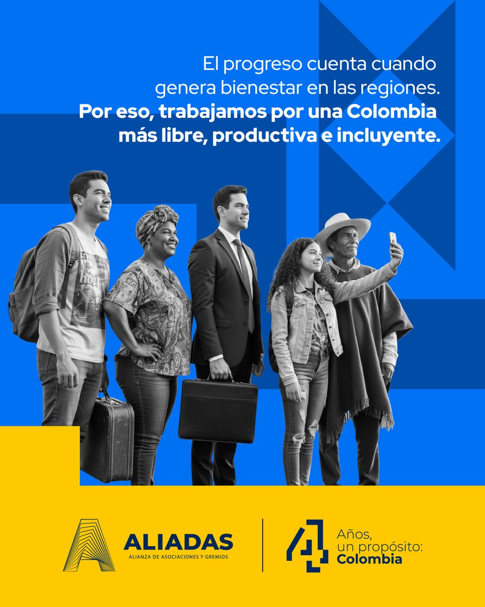 AliadasAlianza's tweet image. Hace cuatro años, nos unimos bajo una visión audaz para Colombia, creyendo en un futuro donde el progreso llegue a cada rincón. El progreso cuenta cuando el bienestar llega en las regiones.