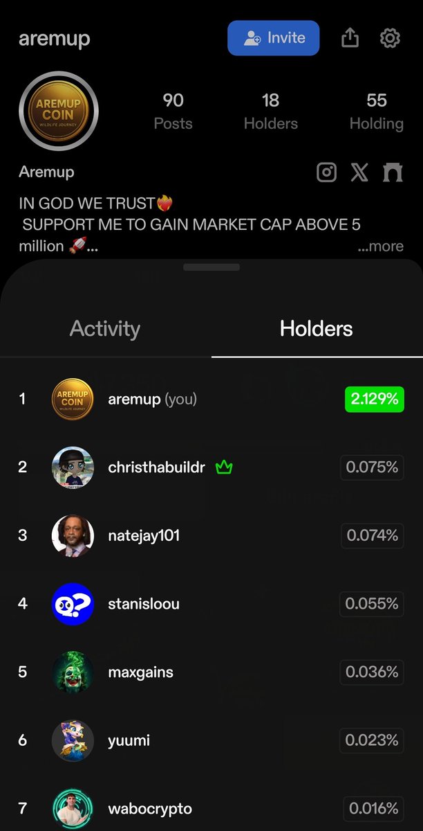 praisearemu12's tweet photo. Aremup Coin isn’t just a token — it’s a wildlife story world on @zora.
Every clip = part of the adventure.
Every holder = part of the movement.
We grow this together. 🌿🪙
#Zora #CreatorCoins #AremupCoin
https://t.co/DJAlVks8N0 https://t.co/TF67x2Mc9d