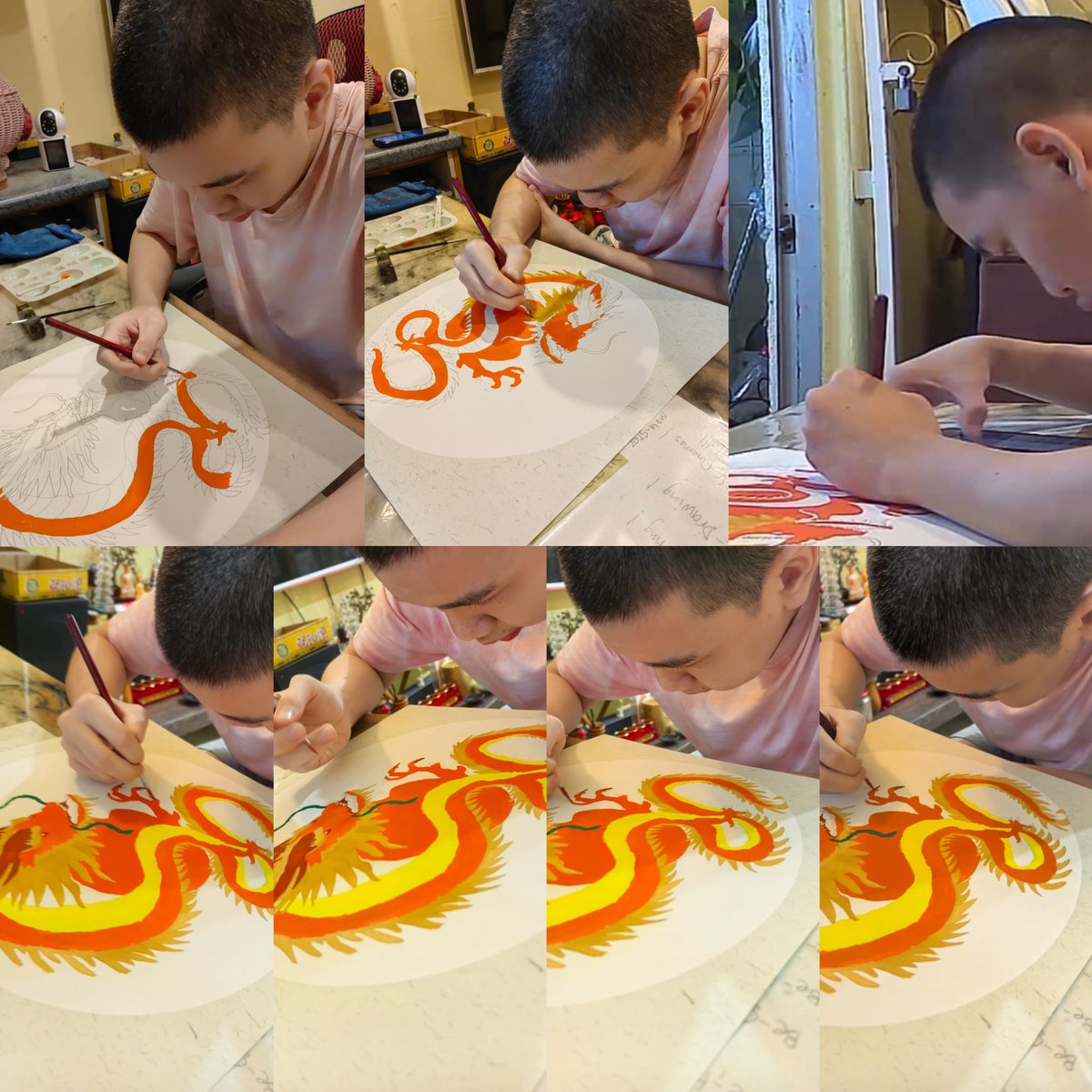 ChowJJ3's tweet photo. #postercolour #artist #arttime #painting #lifestyle #learningisfun #everyday #chinesedragon #happiness #mindfulness https://t.co/1LVhbQlq86