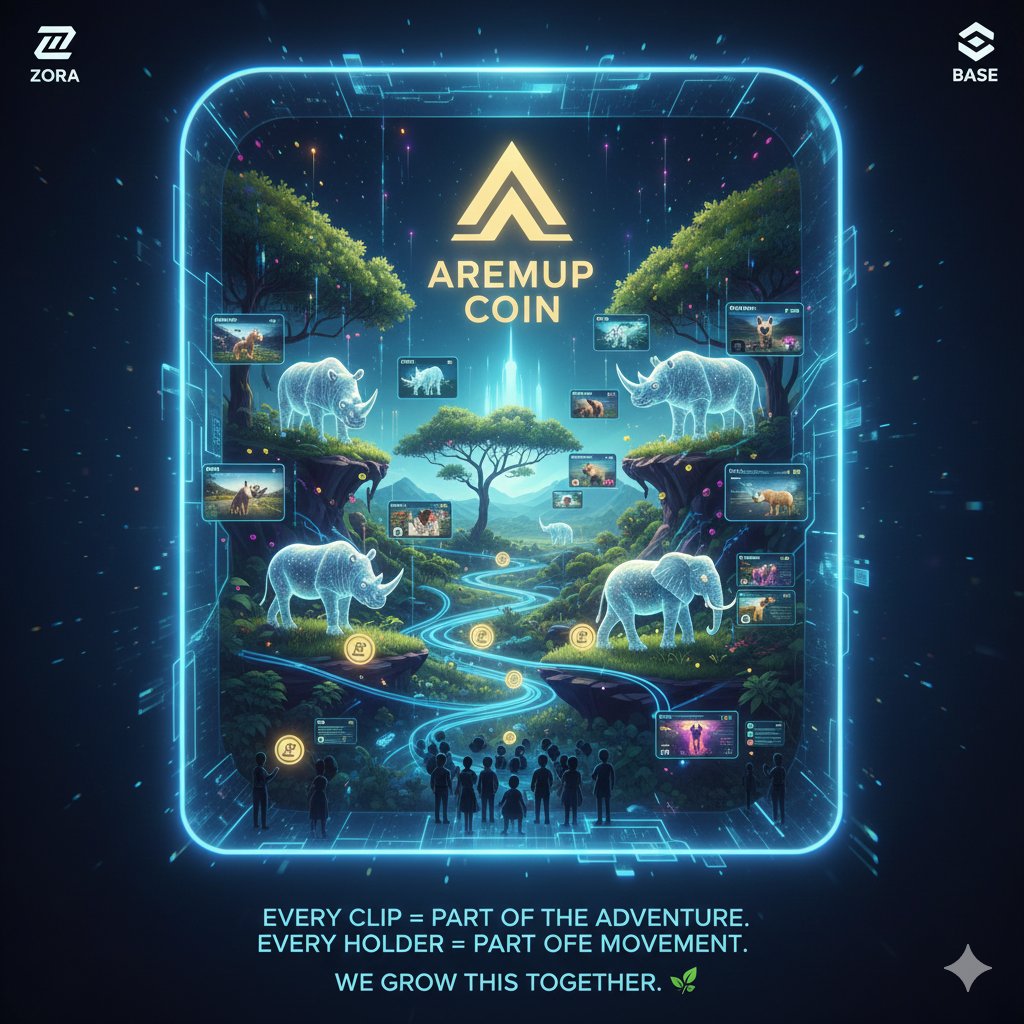 rushhour3217's tweet photo. Aremup Coin isn’t just a token — it’s a wildlife story world on Zora.
Every clip = part of the adventure.
Every holder = part of the movement.
We grow this together. 🌿🪙
#Zora #CreatorCoins #AremupCoin
https://t.co/VznH3M8SZG https://t.co/w1Y4nOWNvs