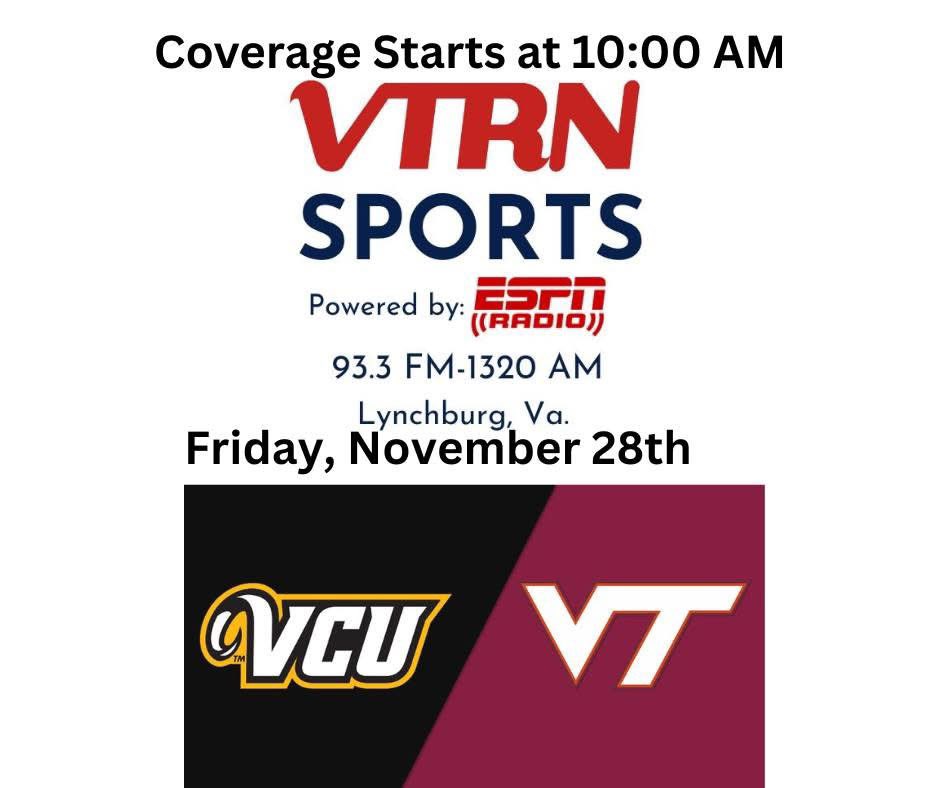 FastLaneEdLane's tweet image. Your multi sport doubleheader! #VCU - #VirginiaTech #Hokies MBB then #BlackFriday #NFL on 93.3 FM #Lynchburg + the VTRN Sports app &amp;amp; “open VTRN Sports” on your smart speaker around #LynchburgVA!
