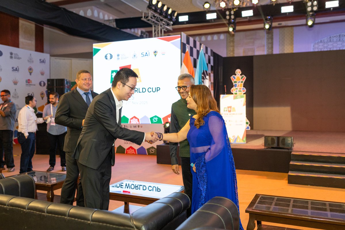 ResortRio's tweet image. The FIDE World Cup 2025 officially closed on 26th November 2025 night at Resort Rio, in the presence of our Managing Director, Mr Anup Shah and Director, Mrs Alpa Shah.

#FIDEWorldCup2025 #ChessBaseIndia #Fide #ResortRio #Goa #GoaTourism #WorldChess #ChessLife #VisitGoa