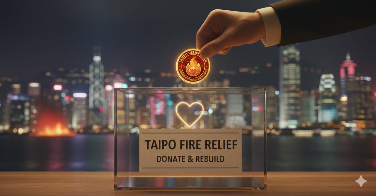 TPR2025HK's tweet photo. When Tai Po needed help, the crypto world responded. $TPR is the future of transparent charity.
We are accountable to the blockchain, and to Tai Po.
See the funds move in real-time. Stand with Hong Kong, powered by DeFi.
#TaiPo #CryptoRelief #Web3ForGood #TPR https://t.co/596wjTH0ac