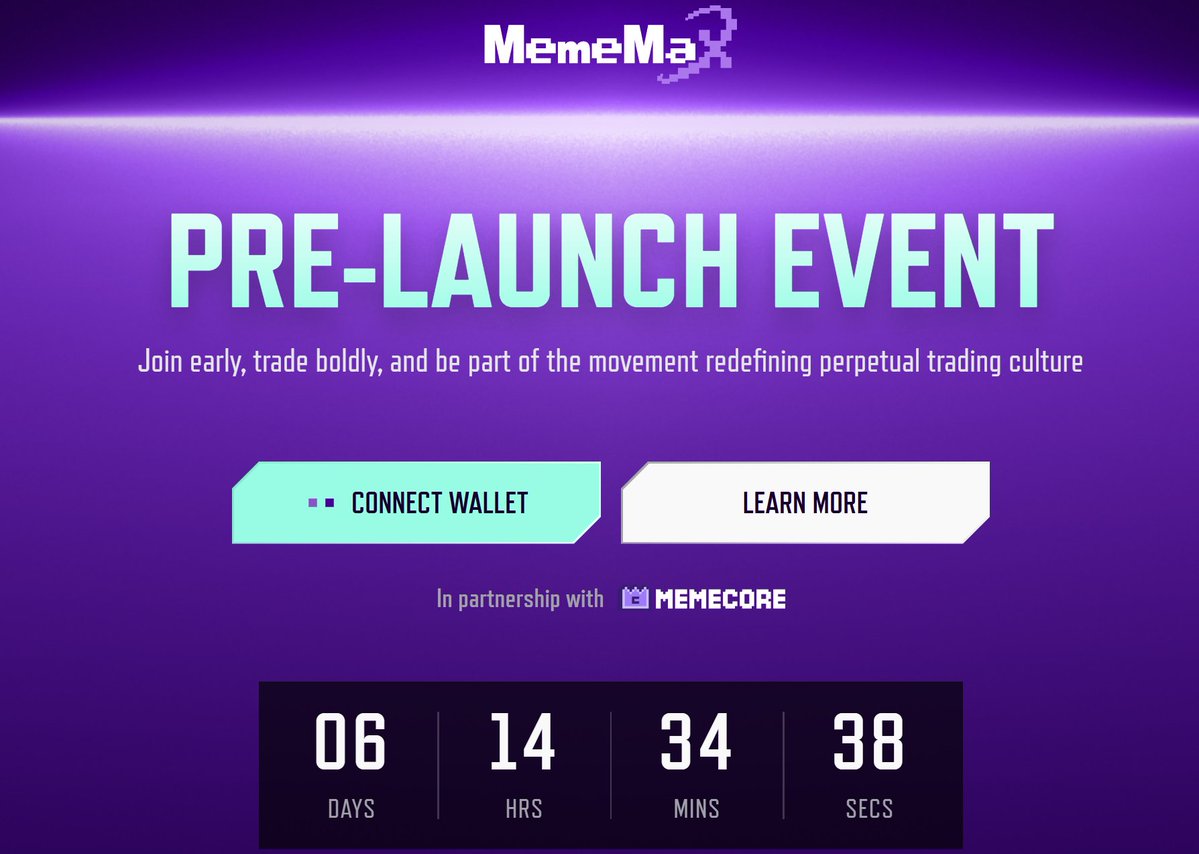 JohnPro24571458's tweet image. This is a gentle reminder that the @MemeMax_Fi pre-launch Event is ending in less than 7 days

Join the movement, make those trades on MemeMax perp Dex, generate those transaction volumes, earn those Max packs and position yourself for up to $1,000,000 worth of $M in prizes

This…