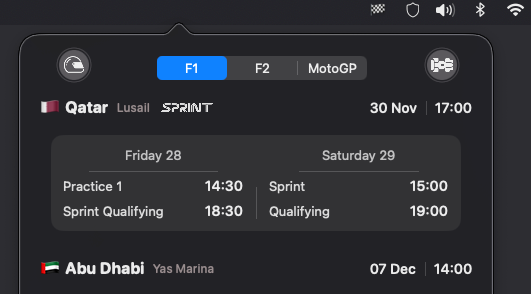 F1 GP Calendar App 🏁 🏎 tweet media