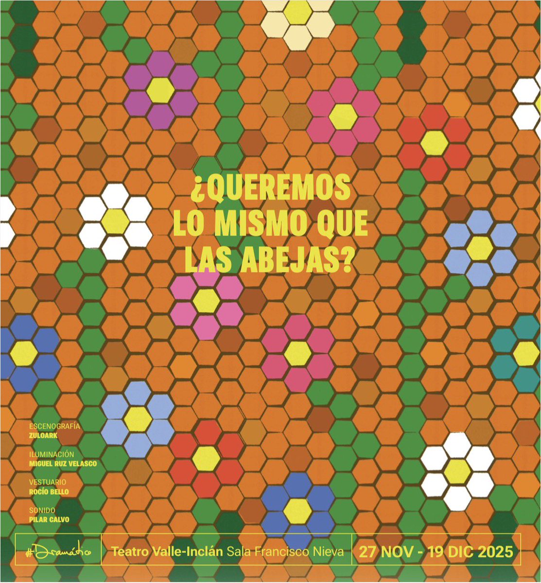 barbaroslos's tweet photo. Ayer estrenamos ‘ZUM. Crecerá un jardín’ en el @centrodramatico. Estaremos todo diciembre intentando mirar el mundo como lo miran las abejas. ¡Venid! https://t.co/iQantubRgm