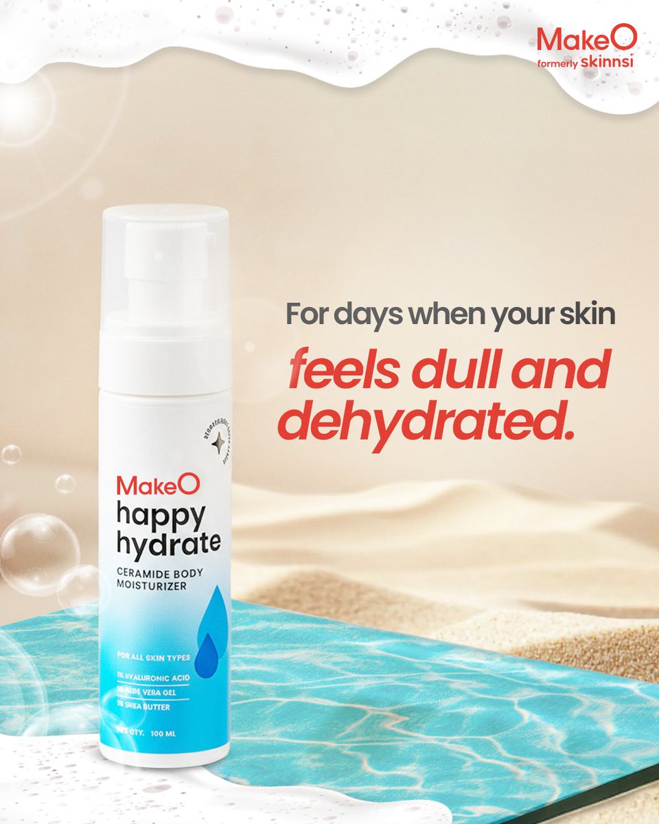 makeO_skin's tweet image. Strong skin starts with a strong barrier. 

Our ceramide-rich Happy Hydrate Moisturiser locks in moisture and leaves your skin feeling calm, nourished, and ready for the day. 🤗

#MakeO #dullskin #facial #skincare #skintreatment #oilyskin #freshskin #hydratingskincare