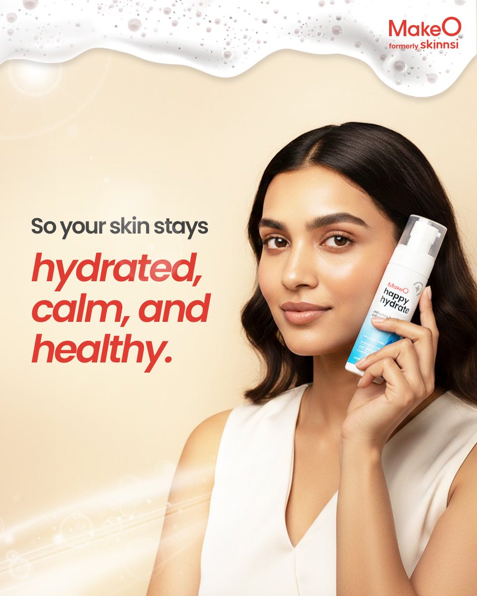 makeO_skin's tweet image. Strong skin starts with a strong barrier. 

Our ceramide-rich Happy Hydrate Moisturiser locks in moisture and leaves your skin feeling calm, nourished, and ready for the day. 🤗

#MakeO #dullskin #facial #skincare #skintreatment #oilyskin #freshskin #hydratingskincare