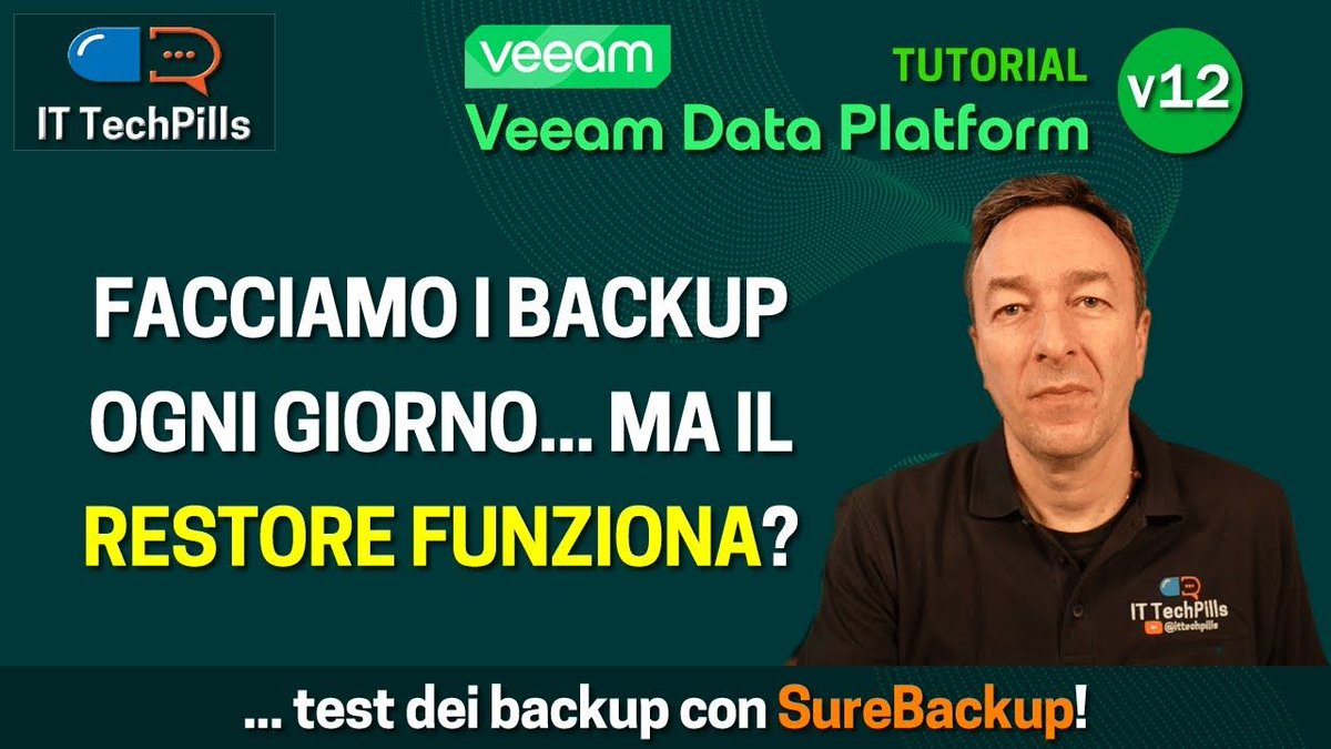 NoLabNoPartY's tweet image. [ New Video ] Veeam SureBackup: come configurare e testare i backup automaticamente
buff.ly/Ud6rxAG #Veeam #SureBackup #backup #BackupVerifica #Virtualizzazione #DisasterRecovery