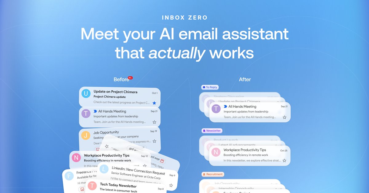 elie2222's tweet image. We&apos;re running a massive Black Friday discount for @inboxzero_ai!

If you or your team need to get your Gmail or Outlook in order, this one is for you.

- 40% off our Professional plan with code:
FRIDAY25PRO

- 15% off our Starter plan with code:
FRIDAY25STARTER

Link below 👇