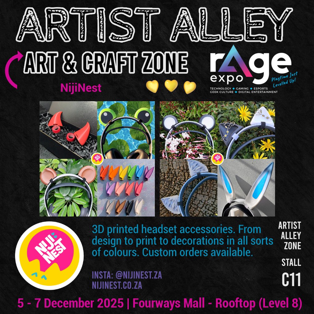 LegionInkSA's tweet photo. Find this creator in the rAge Expo Artist Alley!

5, 6 &amp; 7 December - Fourways Mall (Level 8) South Africa.

Tickets on sale: https://t.co/I9OtzfuM8r

#rAgeExpo2025 #howler #artistalley #art #craft #create #gaming https://t.co/HeIk4C3kGy