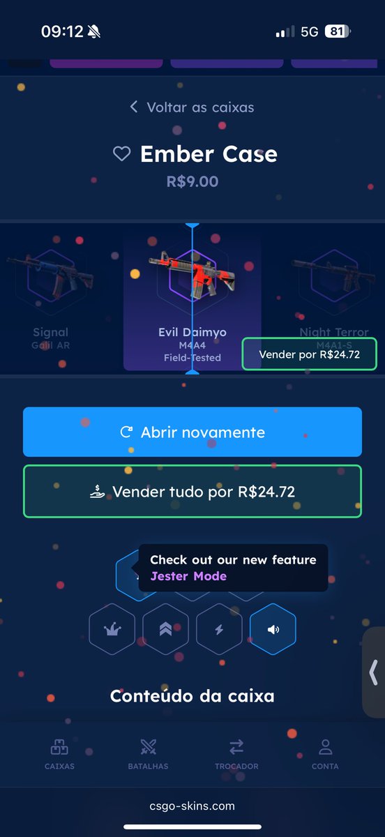 Henry_Will77's tweet image. Primeira skin no CS e única na vida já veio um ProFit kekekekeke valeu @fkscsgo