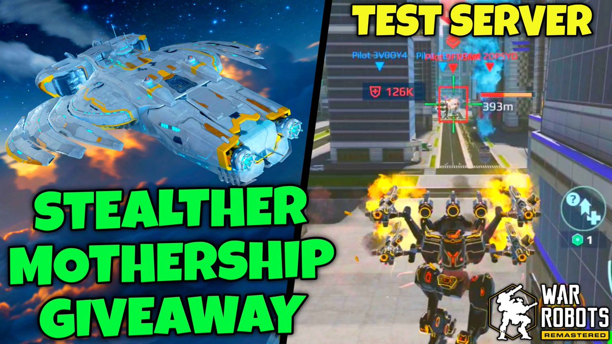 BeefyYT_'s tweet image. STEALTHER MOTHERSHIP GIVEAWAY | War Robots 11.6 TEST SERVER youtu.be/8o3lau8UIlQ

#warrobots #wr #giveaway