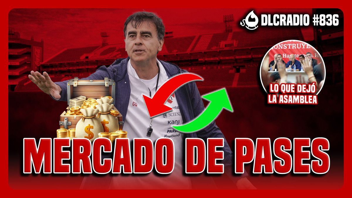 ¡VOLVE A ESCUCHAR #DLCRADIO!

Toda la información del mercado de pases.
Posibles salidas
Entrevista con Kevin López 
Y mucho más #Independiente 

Míralo acá 👇🏻 
yt.openinapp.co/k7z1sy6