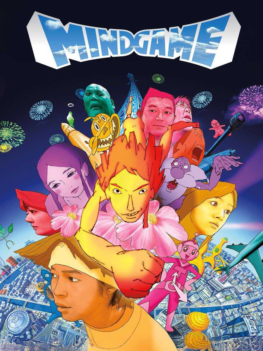 catsuka's tweet image. Studio 4°C Friday : &quot;Mind Game&quot; movie (by Masaaki Yuasa) is back for free on Youtube in 212 countries (see links in comment).