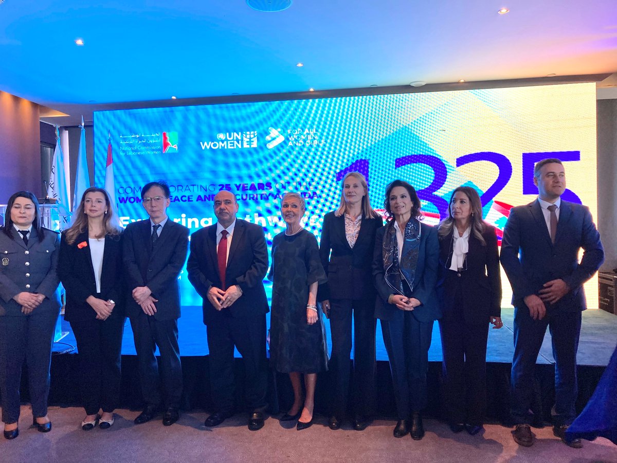 Ambassador Magoshi joined <a href="/unwomenlebanon/">UN Women Lebanon</a>'s event marking 25 years of UNSCR 1325.
Japan, as 2025 WPS Focal Points Network co-chair with Norway, is committed to advancing the #WPS agenda and supporting women’s leadership in emerging issues domestically &amp; internationally 🇯🇵🇳🇴