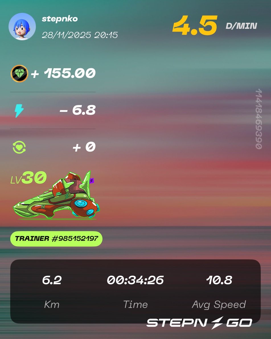 stepn75's tweet image. 今日も元気にすてっぷん🏃‍♂️
レベルアップしてフレンド枠増えました
良かったら友達になってください😄
ヘルスリーのユーザーID:
14x11aOgO6c1xWaNaEWz7pMrYOi2
STEPN Activation Code👉91885775
HEAL3招待コード👉XRk6t1m157301
#stepnactivationcode
#STEPN
#STEPNGO
#HEAL3
#HEALTHREE