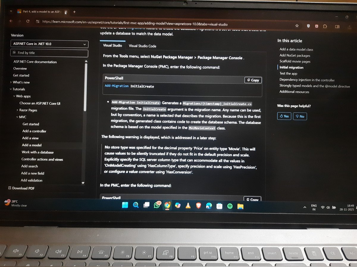 Dhruvan287214's tweet image. Docs are gold for real projects

Any must-read .NET / ASP.NET Core docs or articles? Drop 👇
#dotnet #ASPNETCore #csharp #DevCommunity �