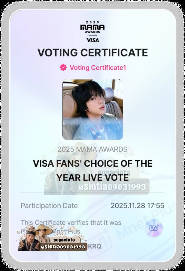 <a href="/moonminjii/">ice bear</a> Ijin ikutan kak..😊

MAMA DAESANG FOR JIN
#DaesangForJin 
#ARMYFORJIN