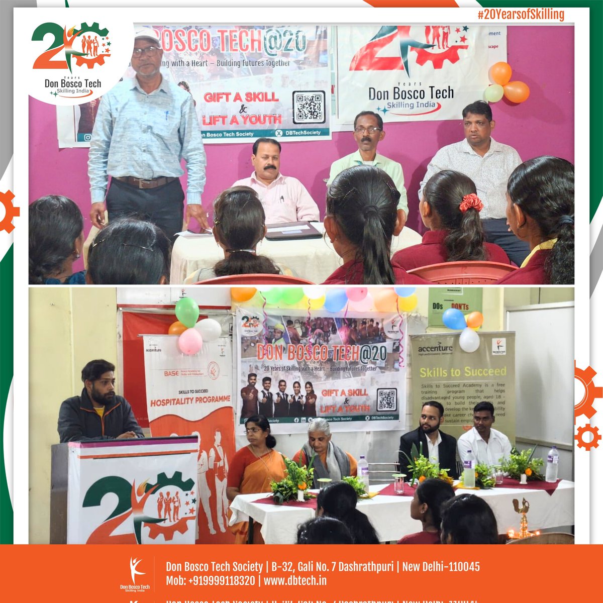 DBTechSociety's tweet image. Don Bosco Tech Sambalpur &amp;amp; Thakurmunda held a Special Programme and Mini Career Fair as part of our 20-Year Celebrations.
Motivational sessions, alumni stories etc made the day impactful.
40+ trainees appeared for interviews.
Media: The Samaja | Prameya | Dharitri
#DBTech #Odisha