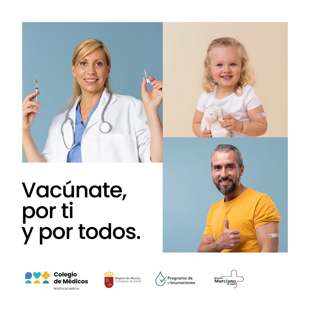 💉💪 Vacúnate, por ti y por todos. Porque la mejor actitud frente a la gripe es el ejemplo.

Campaña estacional de #vacunación 2025/26 en colaboración con <a href="/Murciasalud/">Murciasalud</a> <a href="/regiondemurcia/">Gobierno de la Región de Murcia</a>. Más info: commurcia.es/noticia?id=2138
#medicina #sanidad #salud #gripe