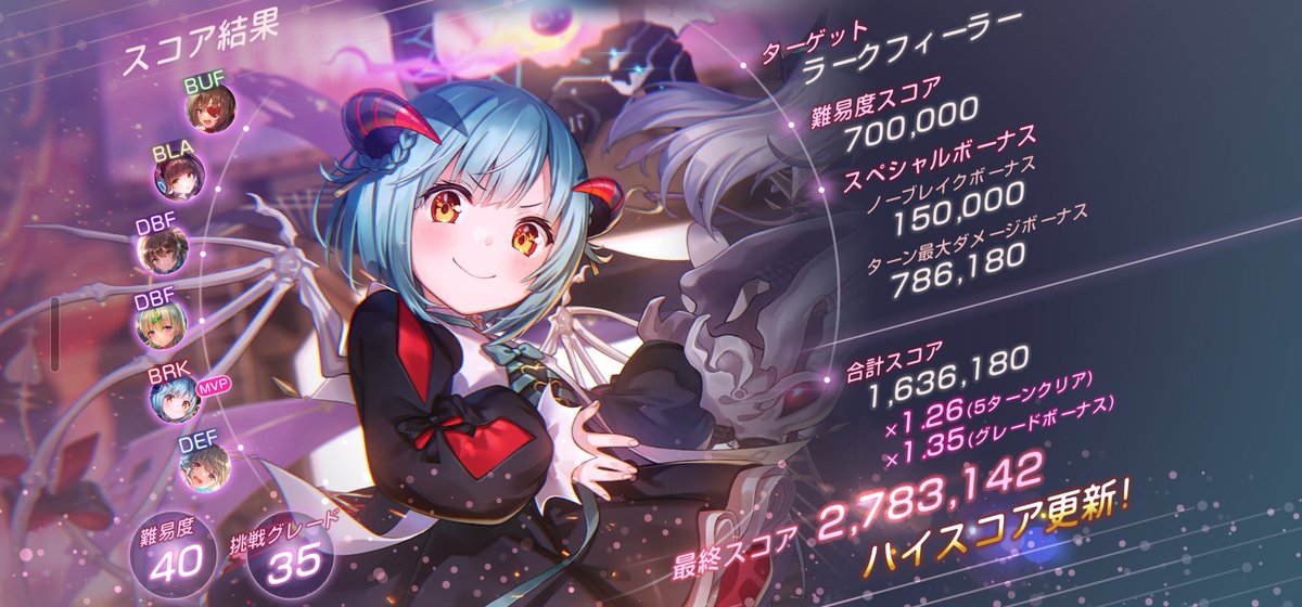 DroemonG's tweet image. 開幕デバフ運ゲーに勝った。