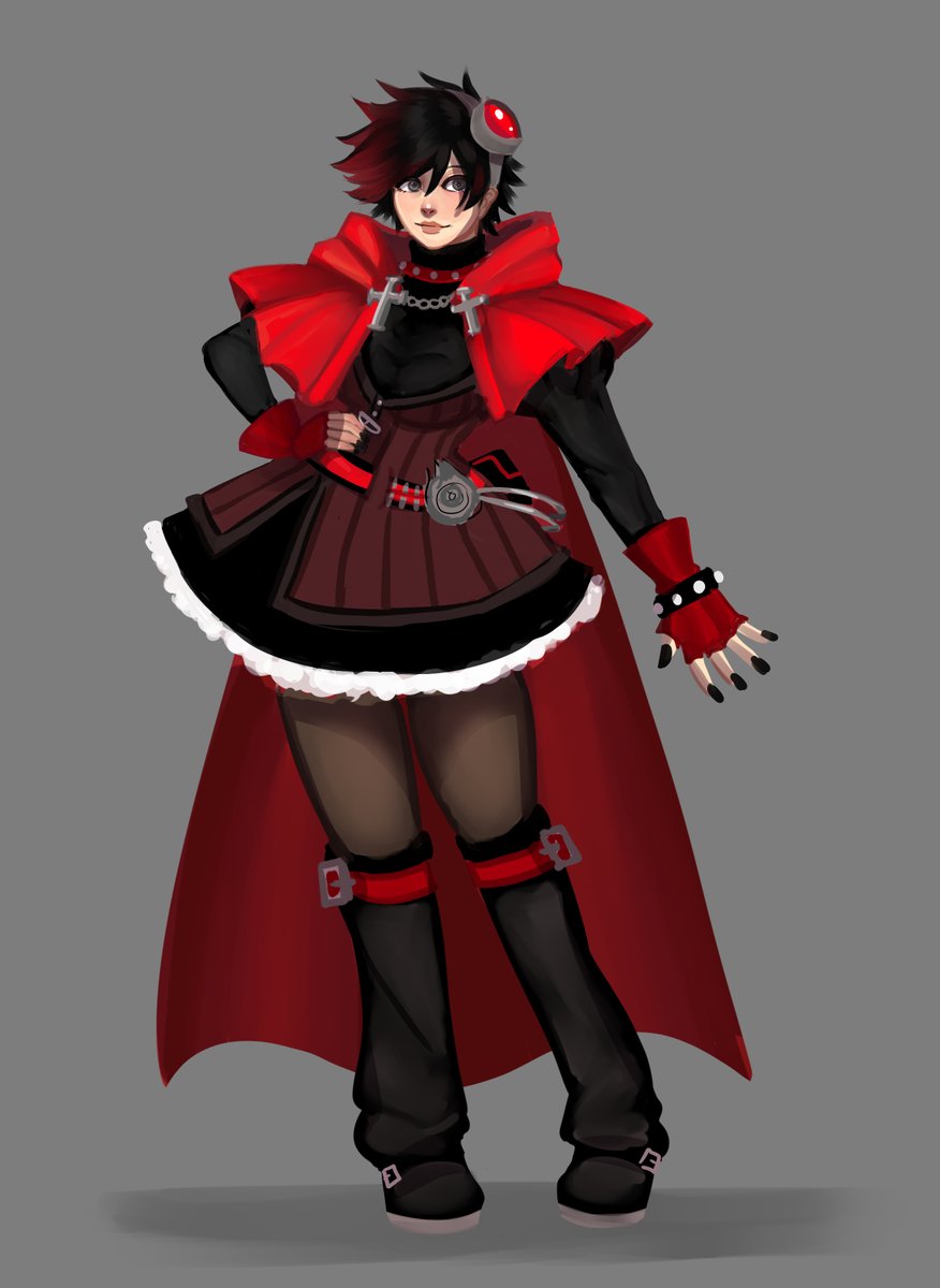 SketchyHuntsmen's tweet image. Dated 12/10/22 by @bofukeypok , concept design for Ruby.