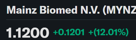 Mainz Biomed N.V. at $1.12 runs a pure B2B lab model

Each partner can add $200-500k revenue with 60%+ margins

At a $5.4M cap, scaling to just 5 labs pushes fair value toward $3-4

PT: $14

$BMNR #DaesangForJin $COIN
