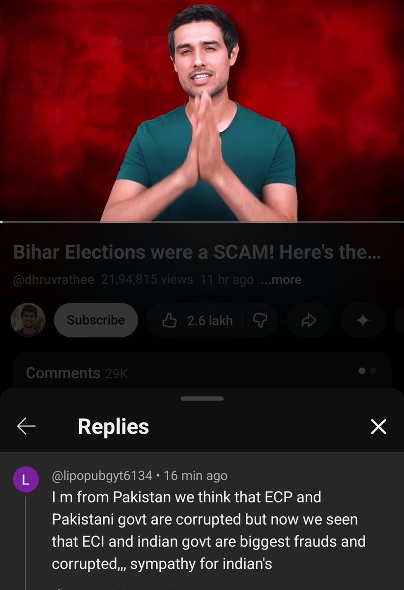 Warlock_mohit's tweet image. Only Pakistanis can appreciate Dhruv Rathee.

No true Indian would appreciate him.