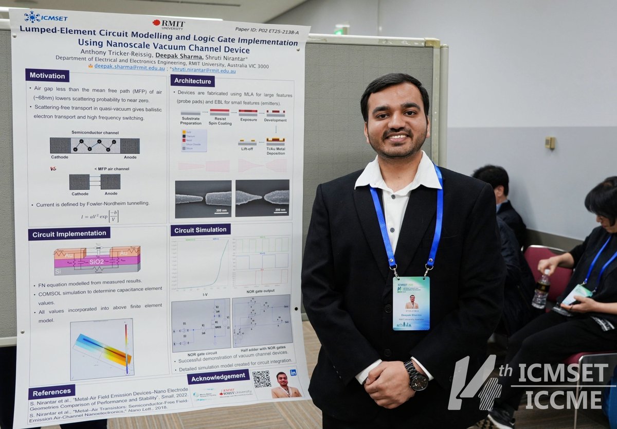 dpk_sharma_phy's tweet photo. Honoured to receive the Best Poster Award 🏆 at #ICMSET 2025 in Osaka, Japan! 🇯🇵
Also had the chance to present our work and chair a technical session. https://t.co/4DBhrZrXWC