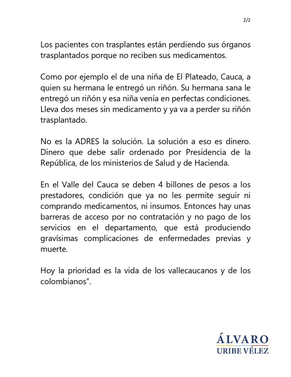 María Cristina Lesmes, Secretaria de Salud del Valle, sobre la crisis de la salud.