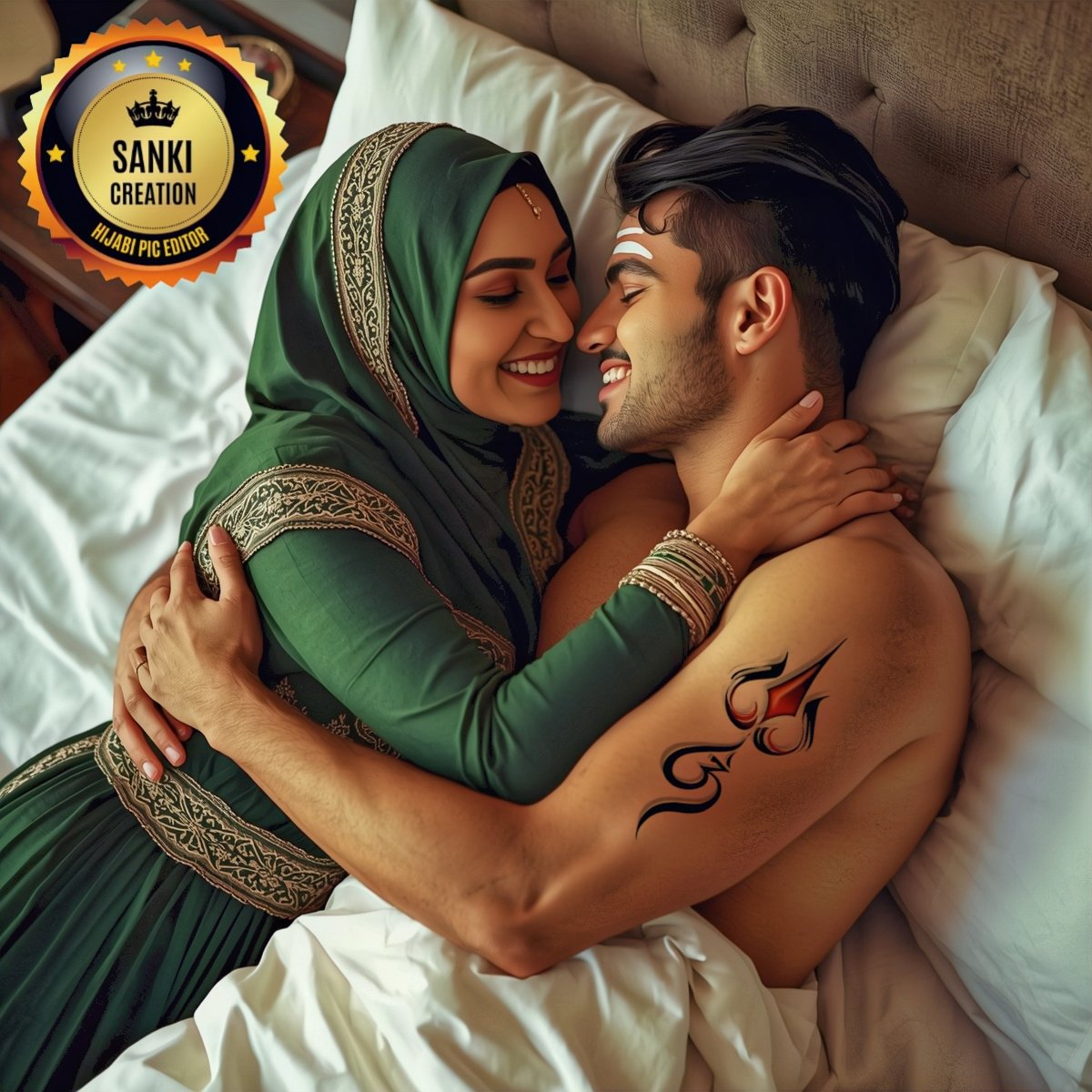 ये चाँदनी, ये रात, ये हँसीं समाँ तुम्हारा है,
 हर पल मेरा है, मगर हर लम्हा मेरे नाम तुम्हारा है।

#interfaithlove