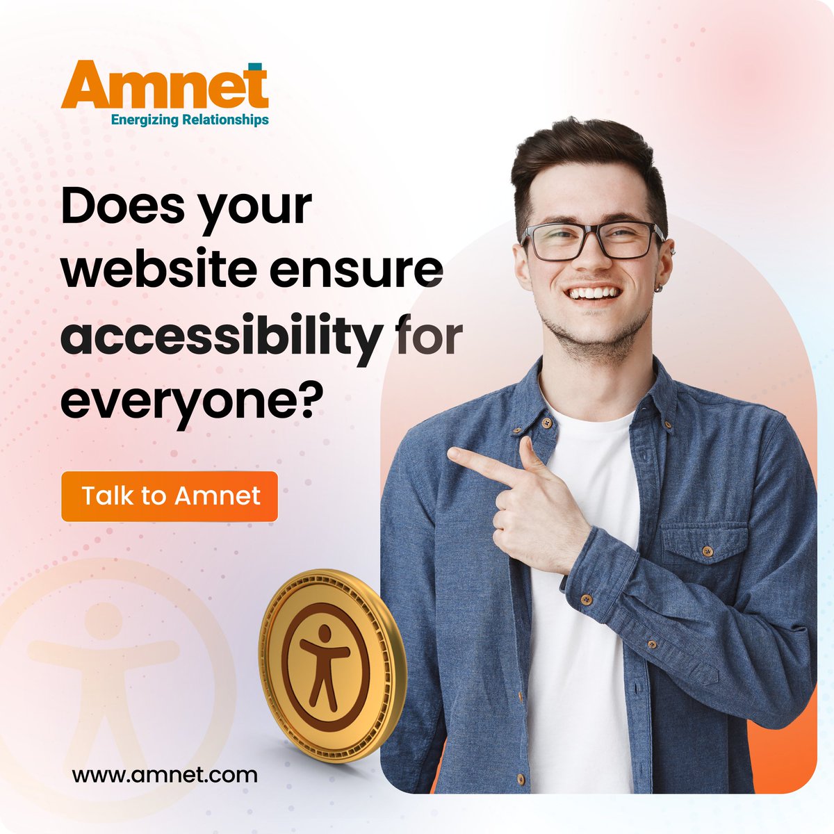 Amnetsys's tweet image. Still thinking about expanding your reach with a more accessible website?

Explore Amnet’s web accessibility services, we enhance user experience by making content accessible for people with disabilities such as cognitive, mobility, vision, and hearing. Our strong commitment to…