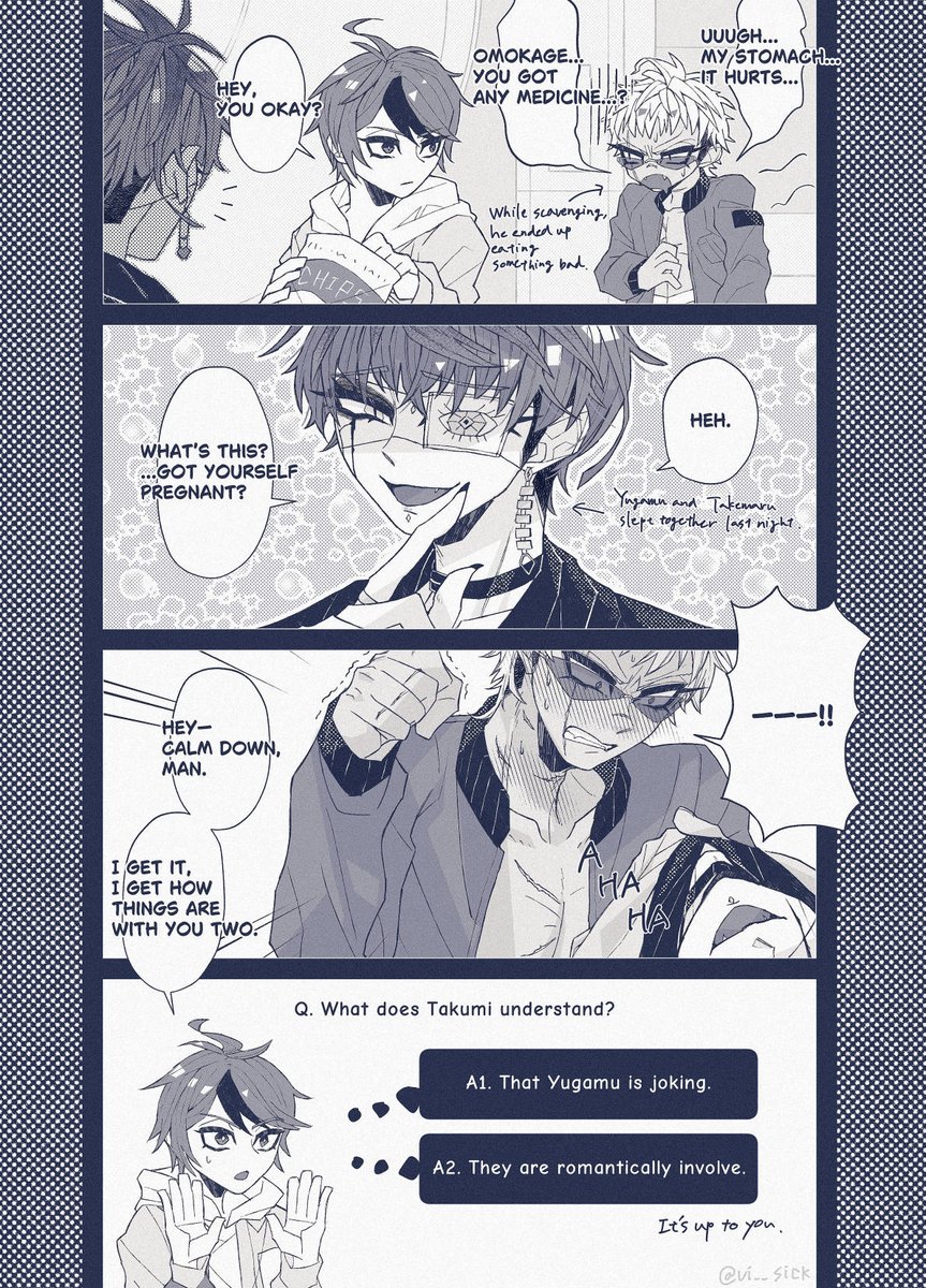 👁️🏍️/omoyaku/yugatake/gamutake (English ver.) 
Yugamu  dropped  a  bombshell.

*Sorry, if there are any incorrect in the English translation.