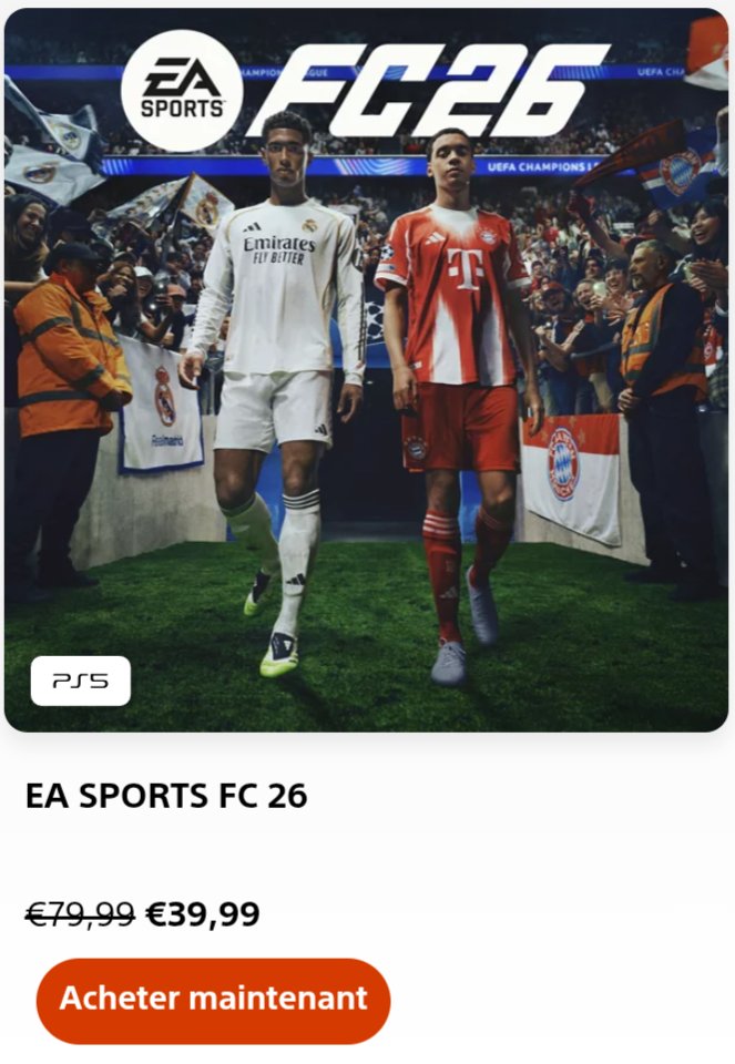 Si ce n'est pas une preuve de microtransactions devenues essentielles à <a href="/EASportsFCFr/">EA SPORTS FC France</a>...
Continuez d'acheter du vent plutôt que du #Football virtuel de qualité. 😉