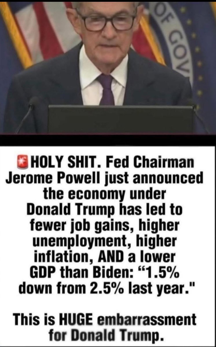 Over 400 economists came out before the election saying Trump’s plan would have negative effects on our economy. We are seeing that now. 😡