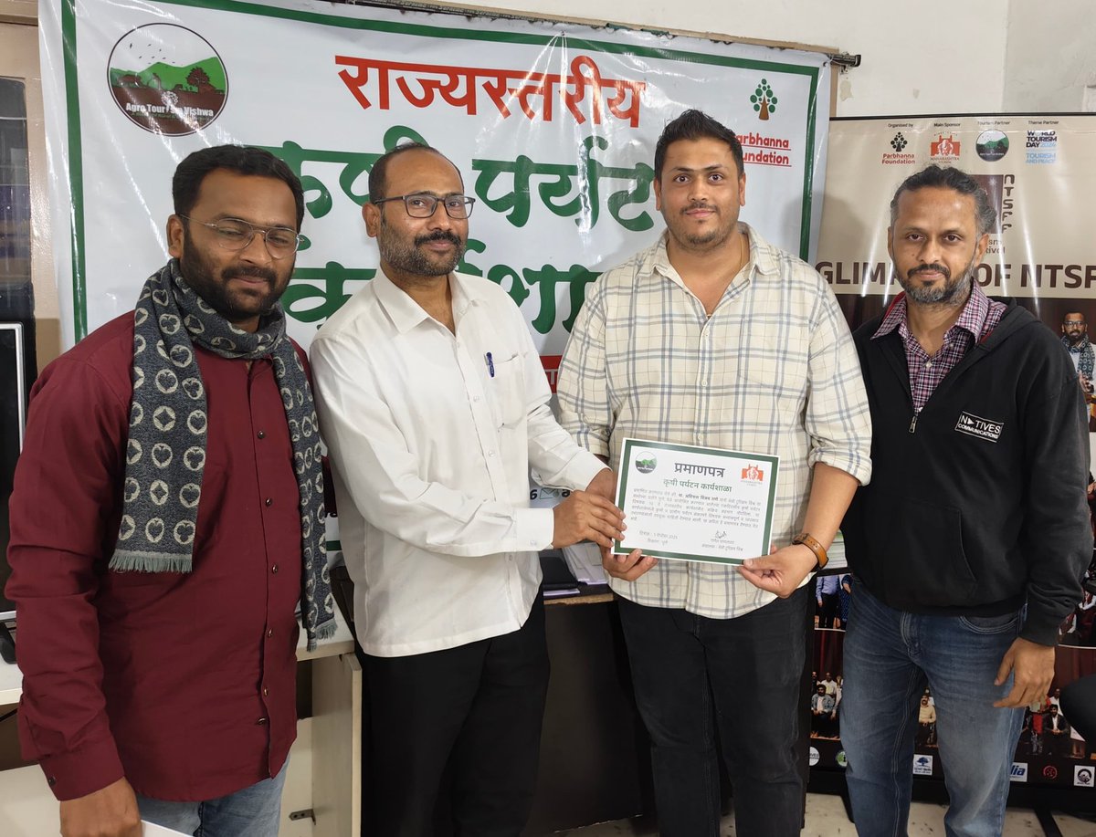 AgroVishwa's tweet photo. Agro Tourism Workshop Successfully Conducted by Agro Tourism Vishwa, Pune, India. 

Next Workshop is 24 January 2026
Location : Pune, Maharashtra

Registration link : https://t.co/hLMdomHJAc

Limited Seats Available

#Agrotourismworkshop #agritourismconsultancy https://t.co/TgH0kkFLOR